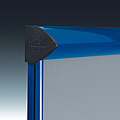 Shield External Notice Board Blue